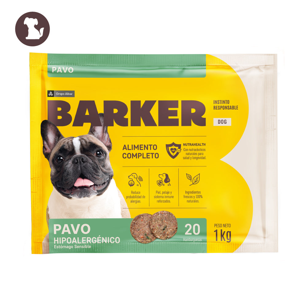 Barker Pavo 1KG (20 Hamburguesas)