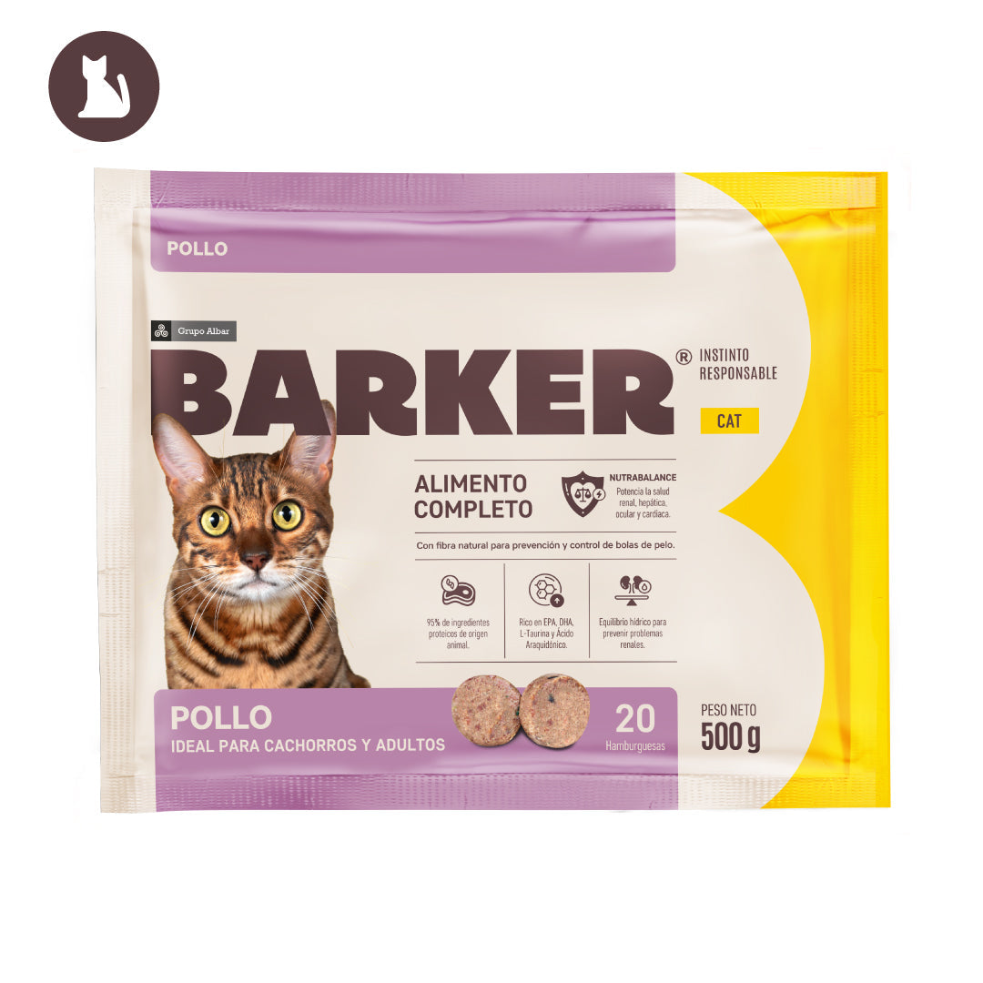 Alimentación Natural - Barker Cat Pollo