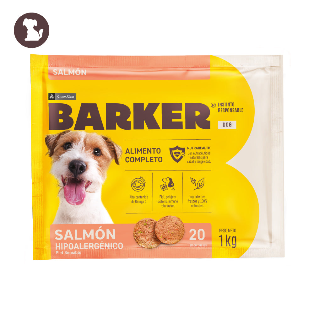 Barker Salmón 1KG (20 Hamburguesas)