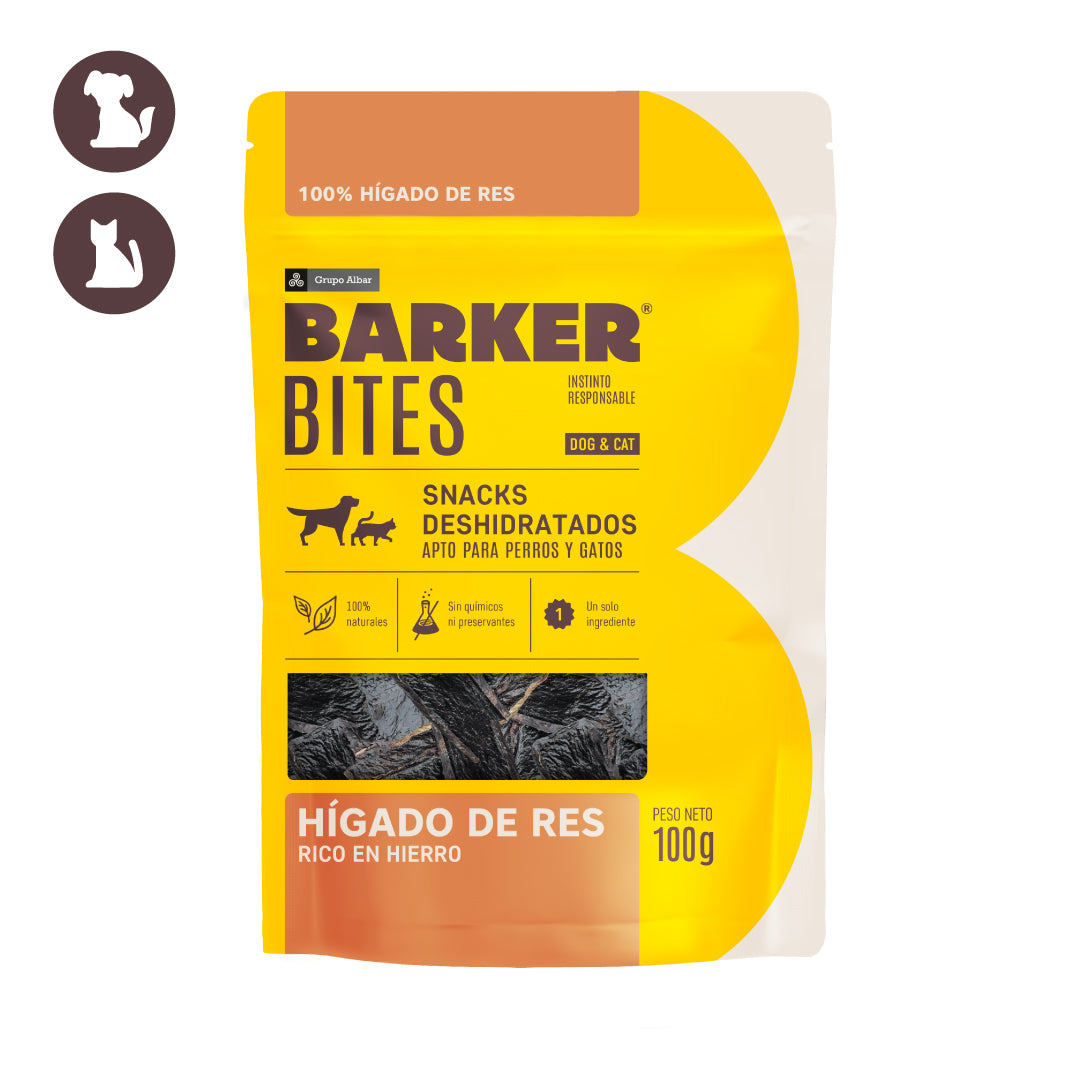 Barker Bites Hígado de Res