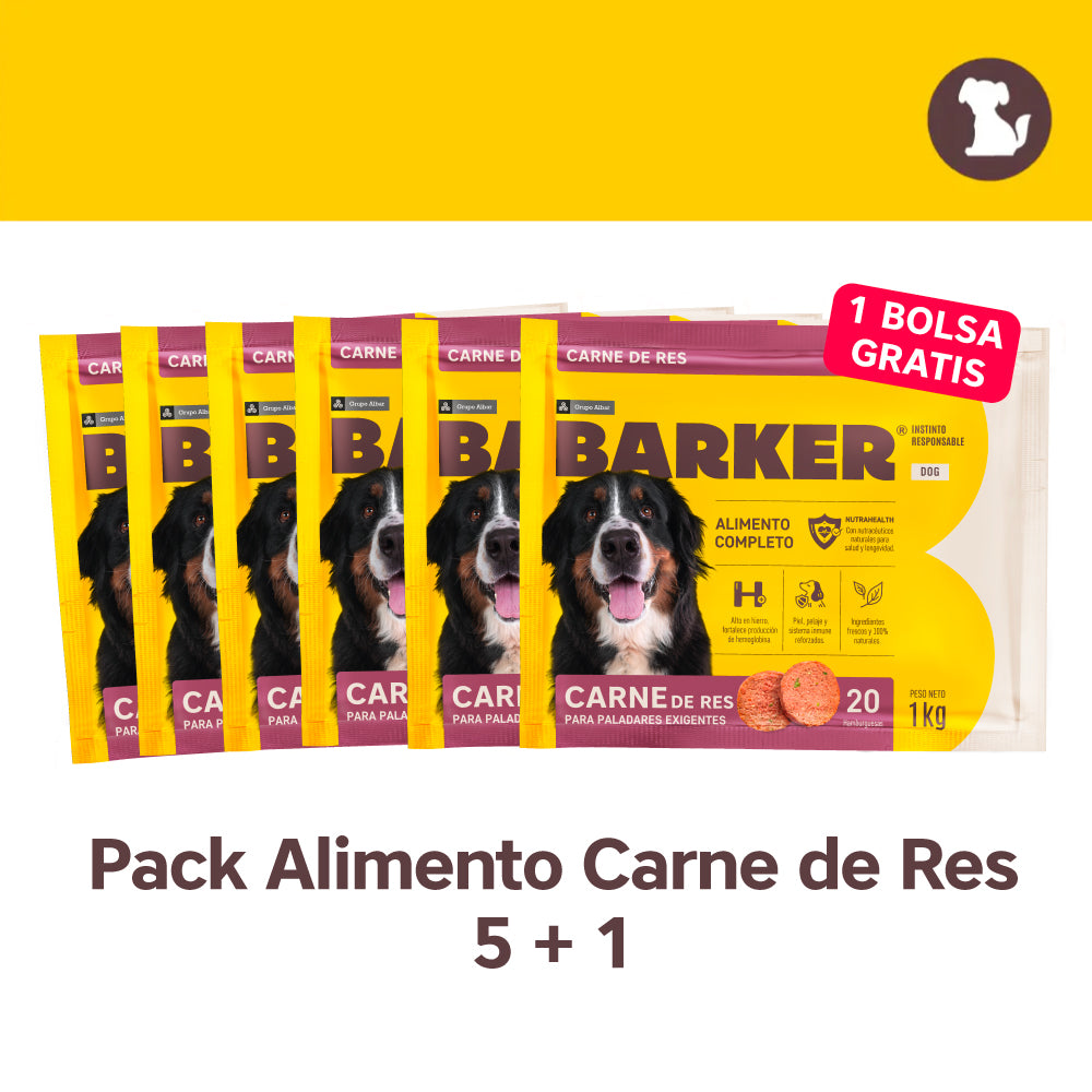 Pack Alimento Carne de Res - 5+1