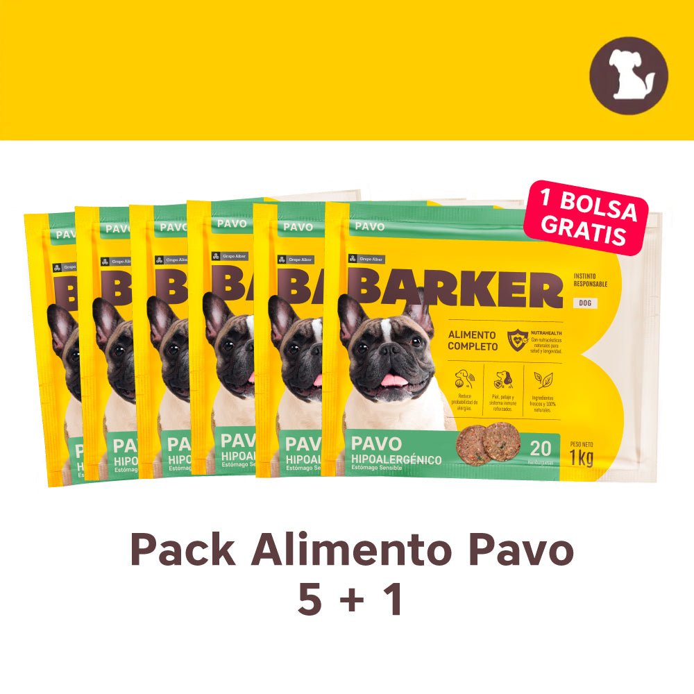 Pack Alimento Pavo - 5+1