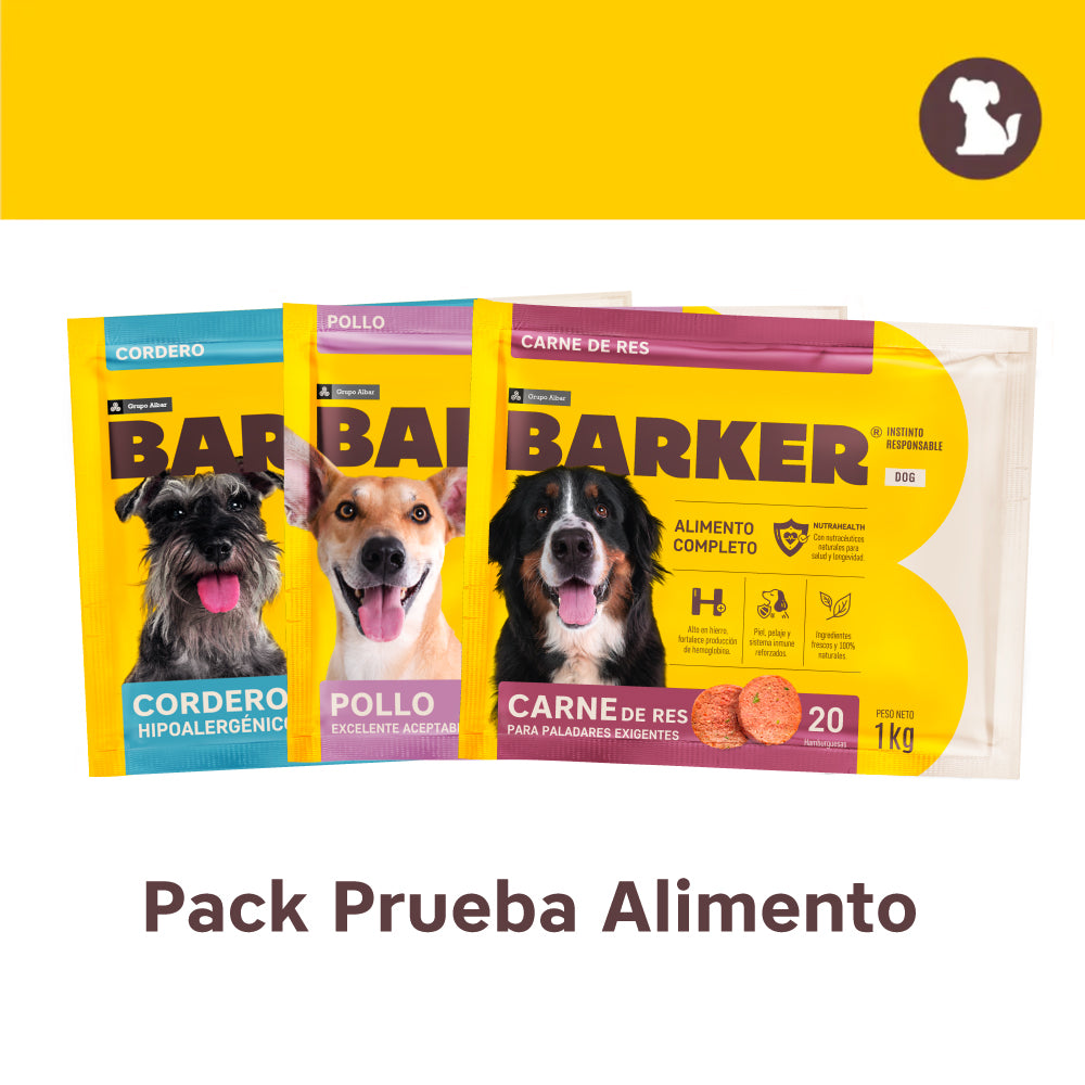 Pack de Prueba Barker Dog - Alimentación Natural