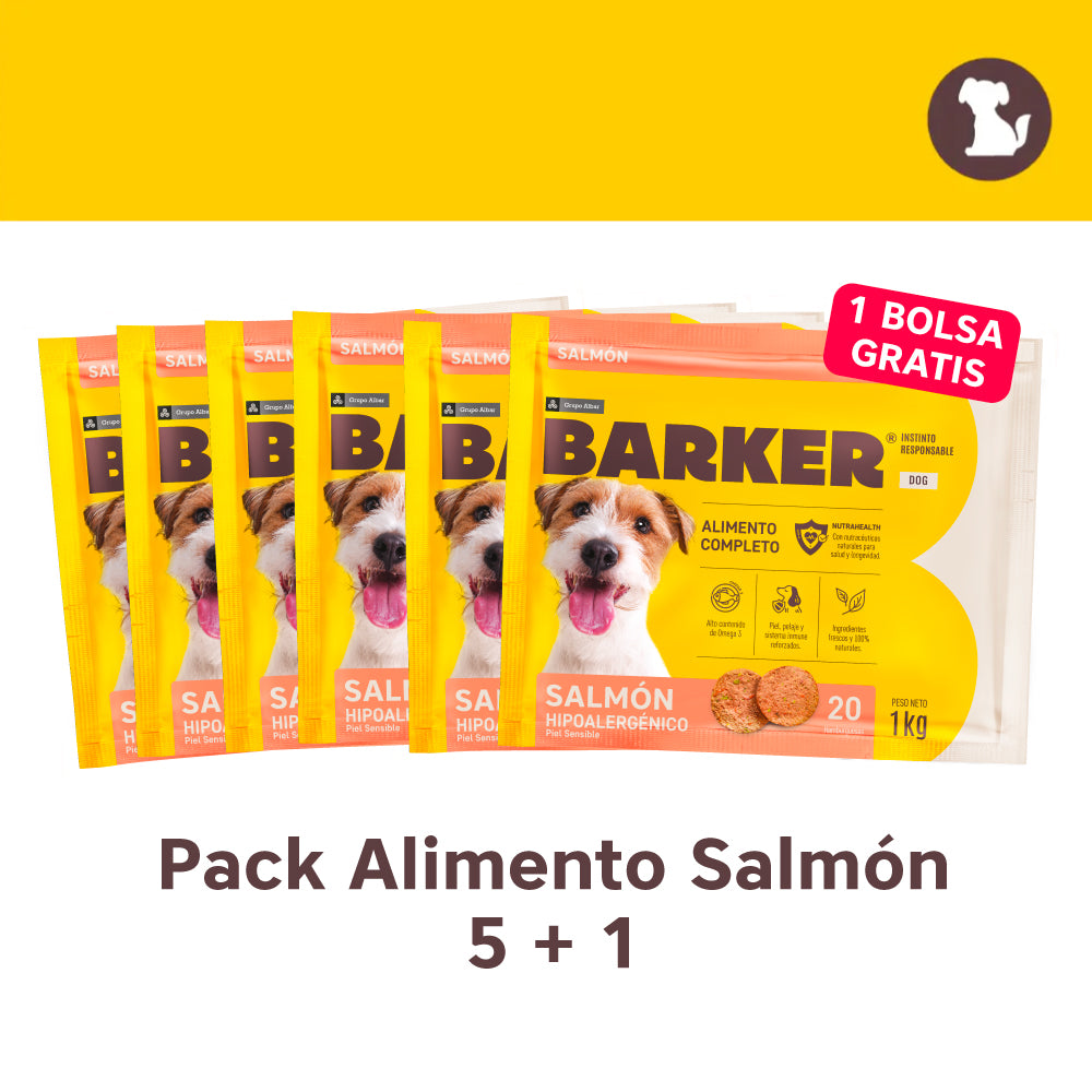 Pack Alimento Salmón - 5+1
