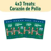 Pack 4x3 Treats: Corazón de Pollo