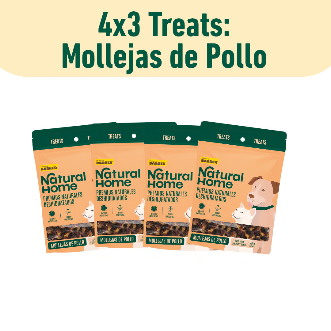 Pack 4x3 Treats: Mollejas de Pollo
