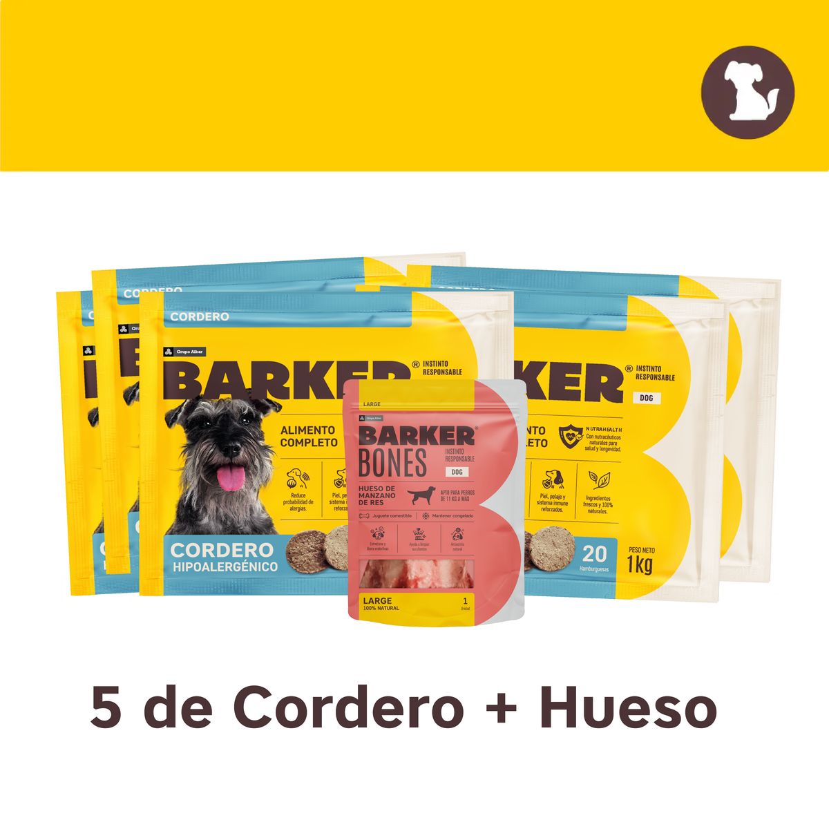 Pack Barkero: Cordero + Bone GRATIS