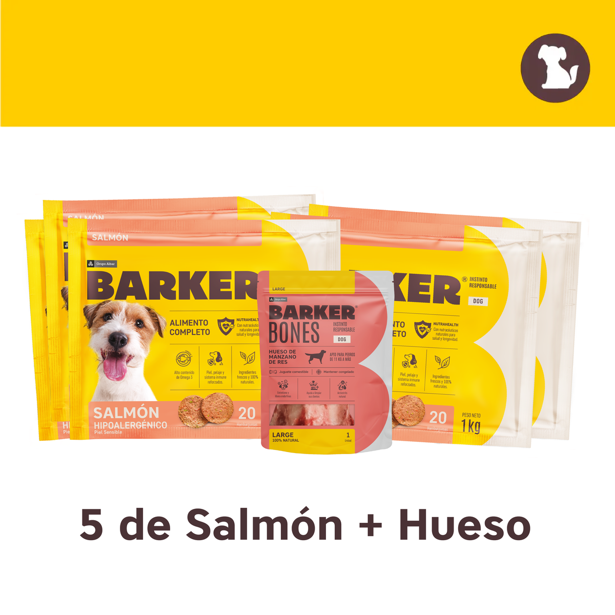 Pack Barkero: Salmón + Bone GRATIS